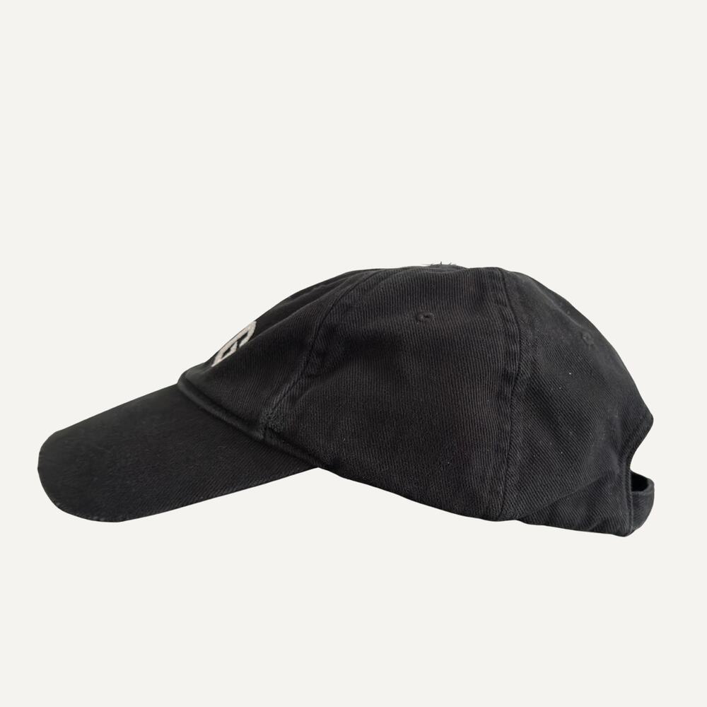 Balenciaga Men's Beijing Exclusive Distressed Cotton Baseball Cap Size L - Picture 3 of 7